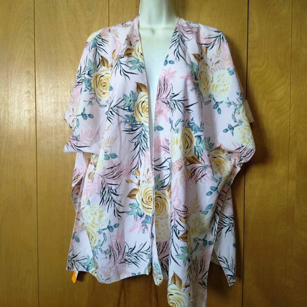 Love Of Fashion One Size Floral Cover Up Beach Vacation Travel Feminine Boho
